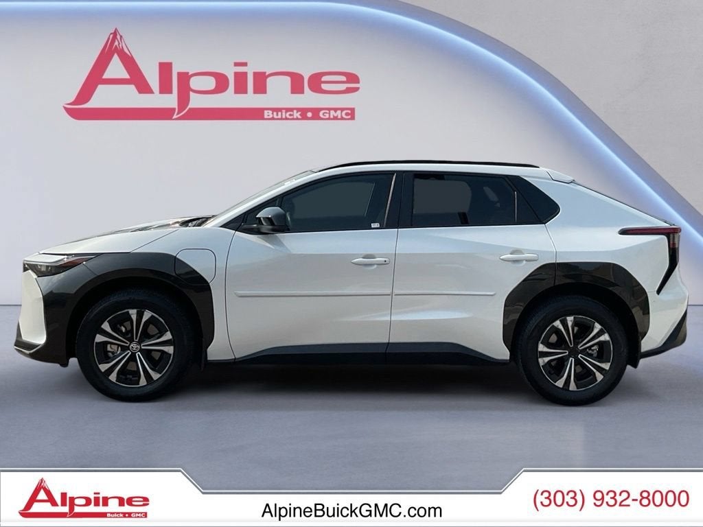 Used 2025 Toyota bZ4X XLE with VIN JTMABACA2SA093397 for sale in Highlands Ranch, CO
